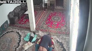 New couple fuck in their bed wildly voyeur cam