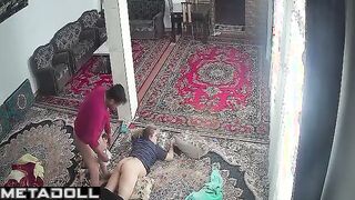 Old Persian blonde step-mom gets fucked in her sleep hidden IP cam