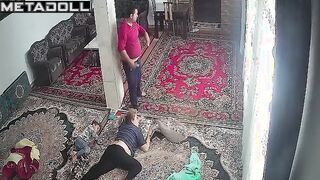 Old Persian blonde step-mom gets fucked in her sleep hidden IP cam