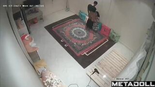 Amazing Saudi married coiple having sex hard in their bed spy cam