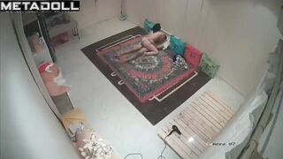 Amazing Saudi married coiple having sex hard in their bed spy cam