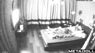 Dirty couple having sex brutally in their bed recording