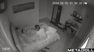 Horny Irish brunette wife gives her husband a blowjob spy cam record