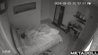 Horny Irish brunette wife gives her husband a blowjob spy cam record