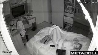 British college girl sleeps in a thong