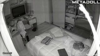 British college girl sleeps in a thong