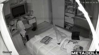 British college girl sleeps in a thong
