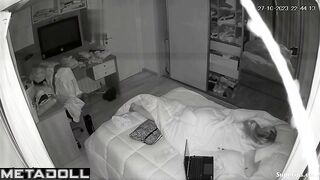 British college girl sleeps in a thong