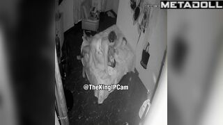Perverse Spanish blonde woman gets creampied hidden IP camera
