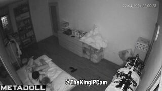 Cheating Ukrainian blonde student girl wets the bed while fucking voyeur cam
