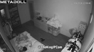 Cheating Ukrainian blonde student girl wets the bed while fucking voyeur cam