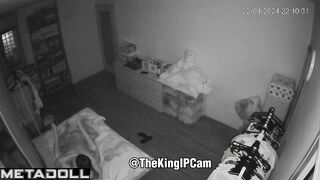 Cheating Ukrainian blonde student girl wets the bed while fucking voyeur cam