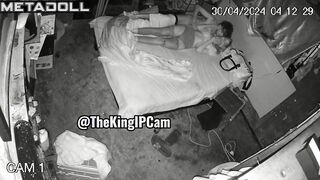 Amazing amateur couple having sex before going to sleep spy cam