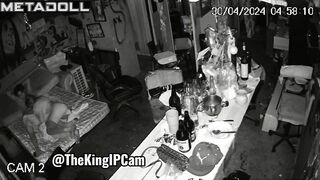 Amazing amateur couple having sex before going to sleep spy cam