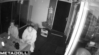 Amazing ass Ukrainian blonde mother sucks old cock and got cum hidden IP camera