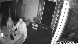 Amazing ass Ukrainian blonde mother sucks old cock and got cum hidden IP camera