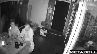 Amazing ass Ukrainian blonde mother sucks old cock and got cum hidden IP camera