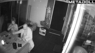 Amazing ass Ukrainian blonde mother sucks old cock and got cum hidden IP camera