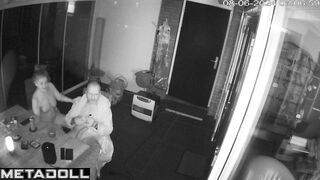 Amazing ass Ukrainian blonde mother sucks old cock and got cum hidden IP camera