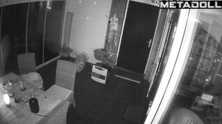 Amazing ass Ukrainian blonde mother sucks old cock and got cum hidden IP camera
