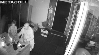 Amazing ass Ukrainian blonde mother sucks old cock and got cum hidden IP camera