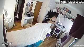 Chubby redhead girl in underwear