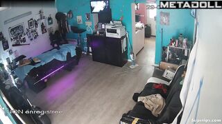 Mature rocker couple fucks on a stretcher