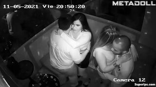 Latin guys fuck with two prostitutes