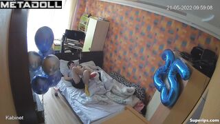 Ukrainian college couple fucks in their bed