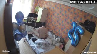 Ukrainian college couple fucks in their bed