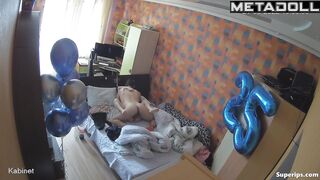Ukrainian college couple fucks in their bed