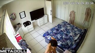 Slut Swedish brunette student girl changes her clothes alone