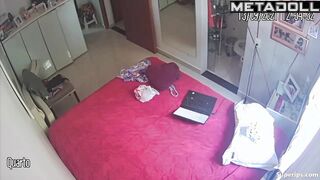 Mature Brazilian woman naked in her room