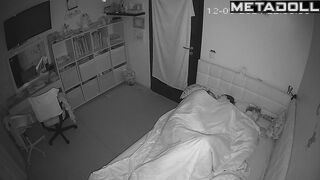 Amazing amateur Ukrainian couple having sex in the living room hidden cam