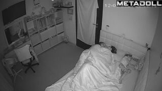 Amazing amateur Ukrainian couple having sex in the living room hidden cam