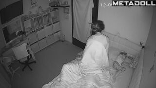 Amazing amateur Ukrainian couple having sex in the living room hidden cam