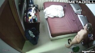 Busty Latina woman receives oral sex