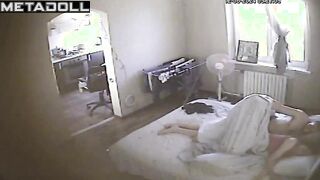 Married couple having sex in their daughter’s room hidden IP cam