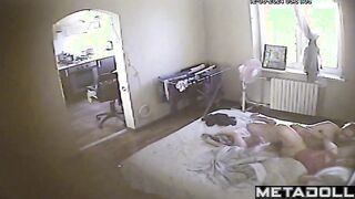 Married couple having sex in their daughter’s room hidden IP cam