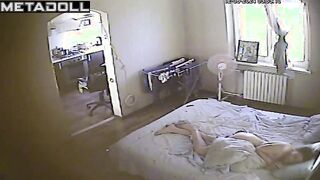 Married couple having sex in their daughter’s room hidden IP cam