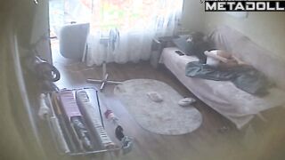 Naked Welsh brunette mother fingers her pussy while dreaming of blowjob porn