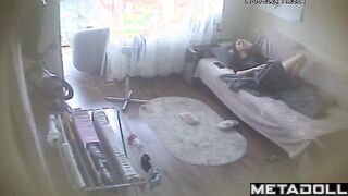 Naked Welsh brunette mother fingers her pussy while dreaming of blowjob porn