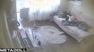 Naked Welsh brunette mother fingers her pussy while dreaming of blowjob porn