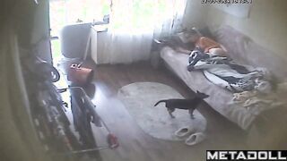 Naughty Norwegian brunette mom masturbates while dreaming of footjob porn