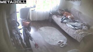 Naughty Norwegian brunette mom masturbates while dreaming of footjob porn