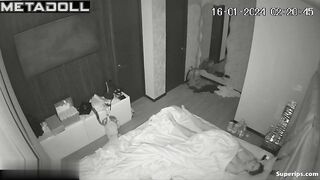 Blonde Latina woman masturbates in her bed