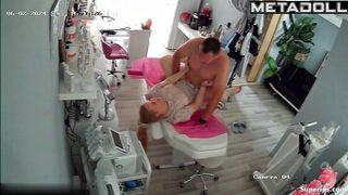 Chubby woman stylist gets fucked in his office