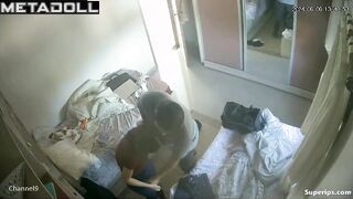 Petite brunette girl gets fucked by her boyfriend