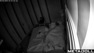 Italian college couple fucks in their bed