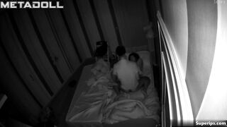 Italian college couple fucks in their bed